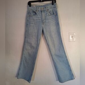 GAP Women's Light Blue Vintage Flare High Rise Jeans Size 28.